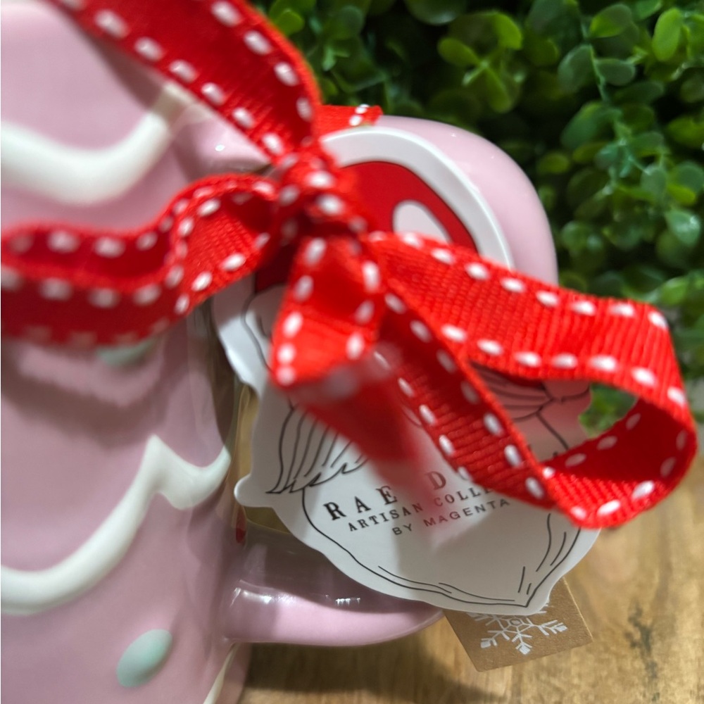 Rae Dunn NWT  Pink Polka Dot Mug - Picture 5 of 5